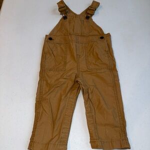baby gap boys overalls 12-18 Months Brown Tan Carpenter